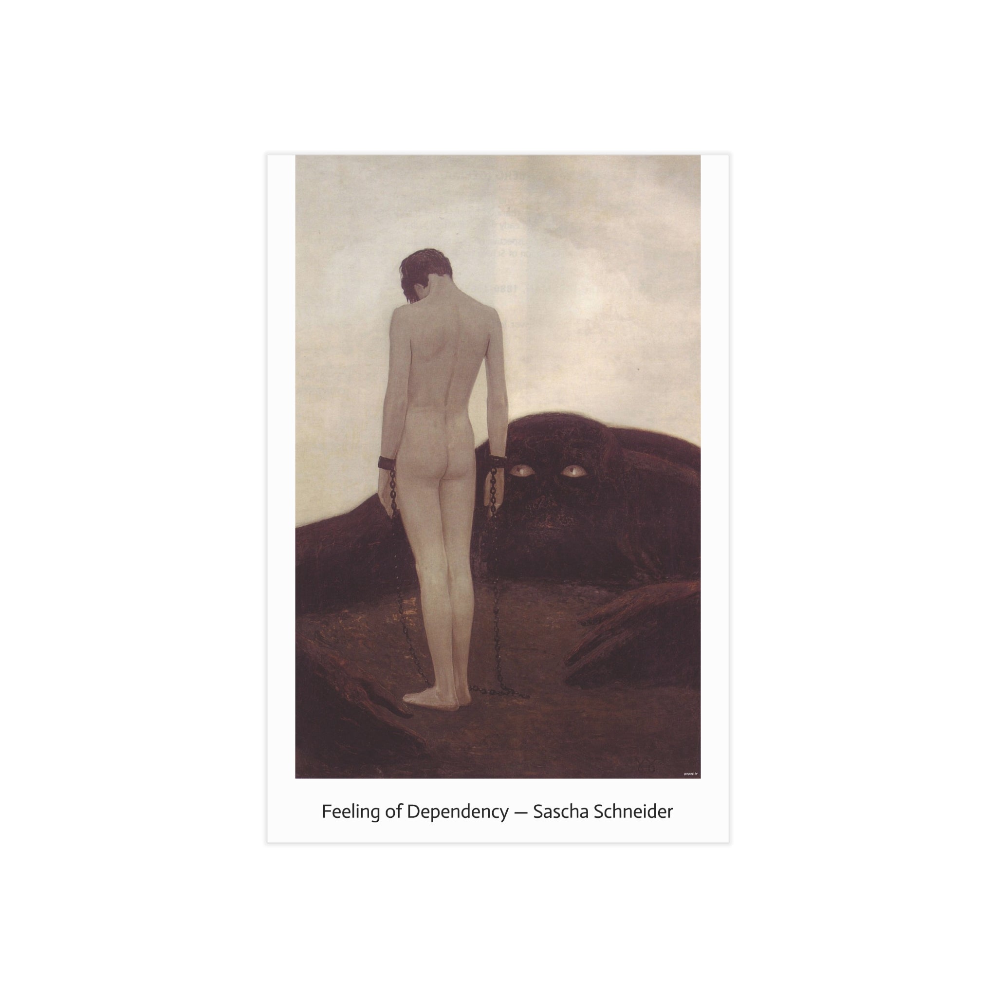 Mini Print :  Feeling of dependency - Sascha Schneider