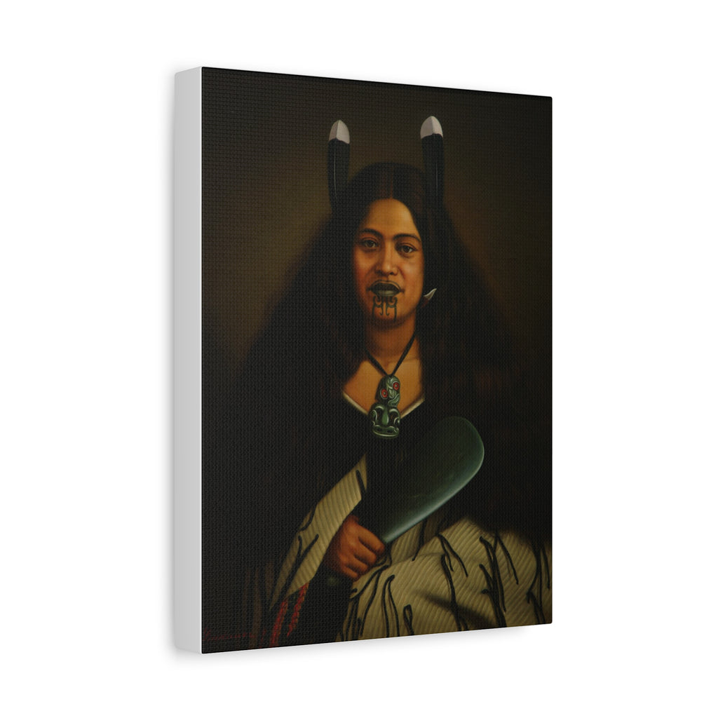 Portrait of Pare Watene Matte Canvas Print — Gottfried Lindauer