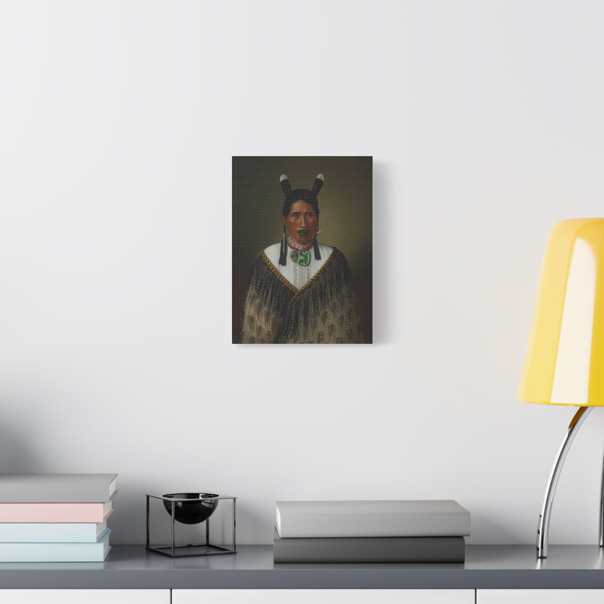 Portrait of Mrs. Paramena Matte Canvas Print — Gottfried Lindauer