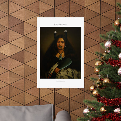 Matte Vertical Poster — Portrait of Pare Watene —  Gottfried Lindauer