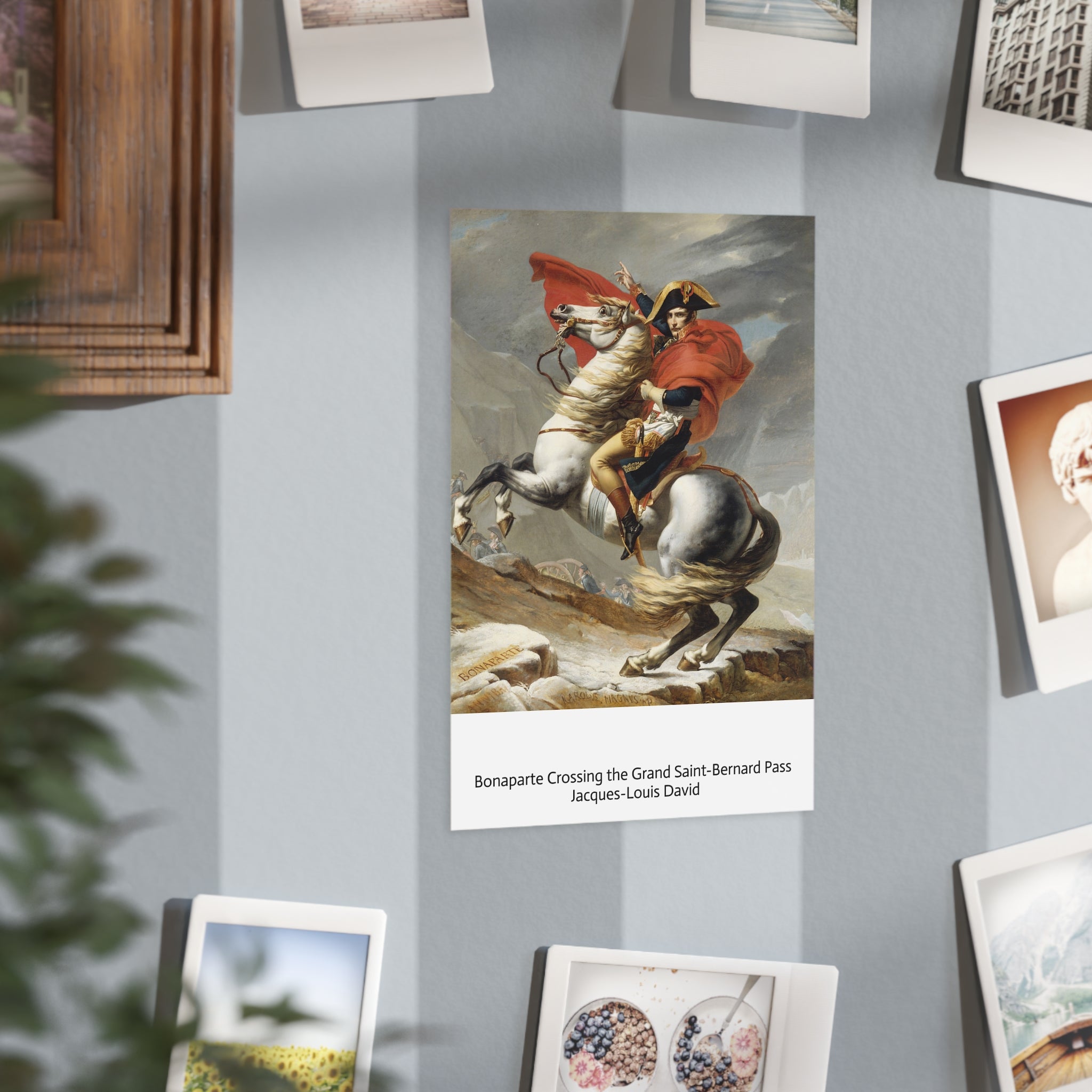 Mini Print : Bonaparte Crossing the Grand Saint-Bernard Pass — Jacques-Louis David