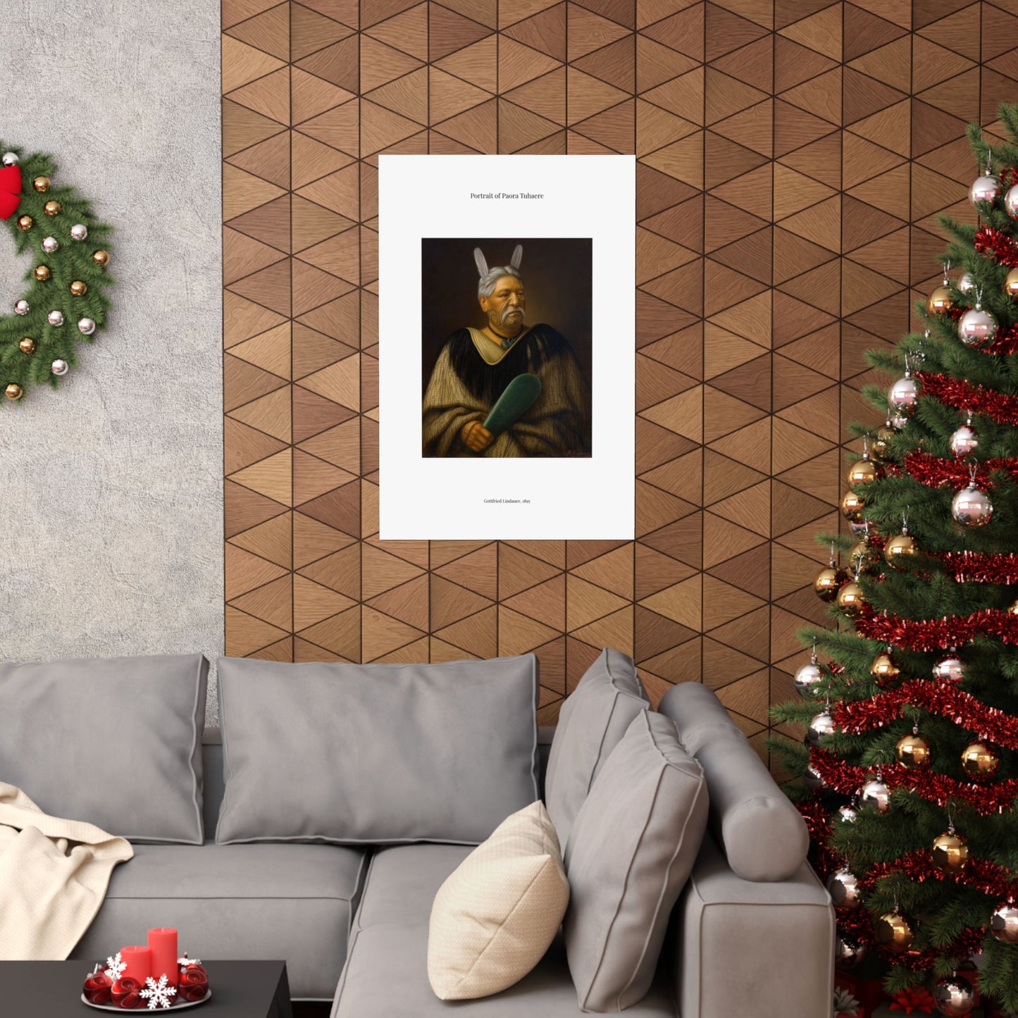 Matte Vertical Poster — Portrait of Paora Tuhaere — Gottfried Lindauer