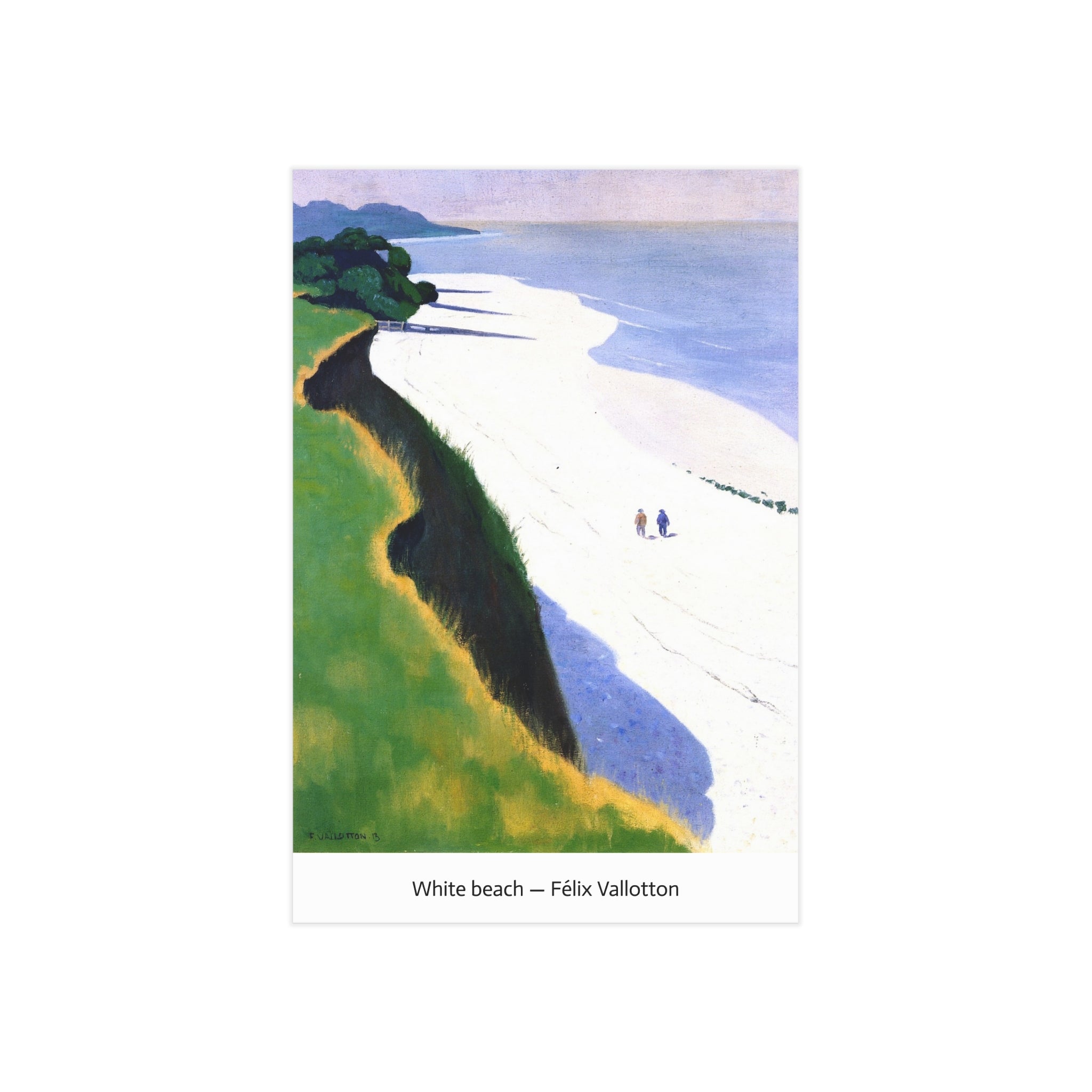 Mini Print : White beach — Félix Vallotton