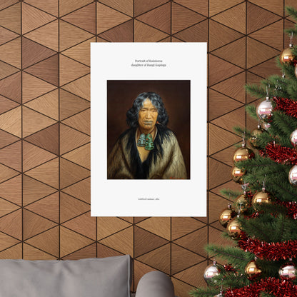 Matte Vertical Poster — Portrait of Kuinioroa — Gottfried Lindauer