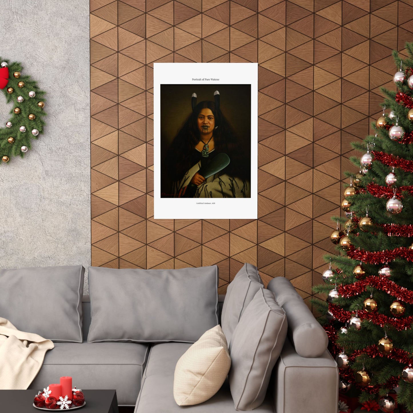 Matte Vertical Poster — Portrait of Pare Watene —  Gottfried Lindauer