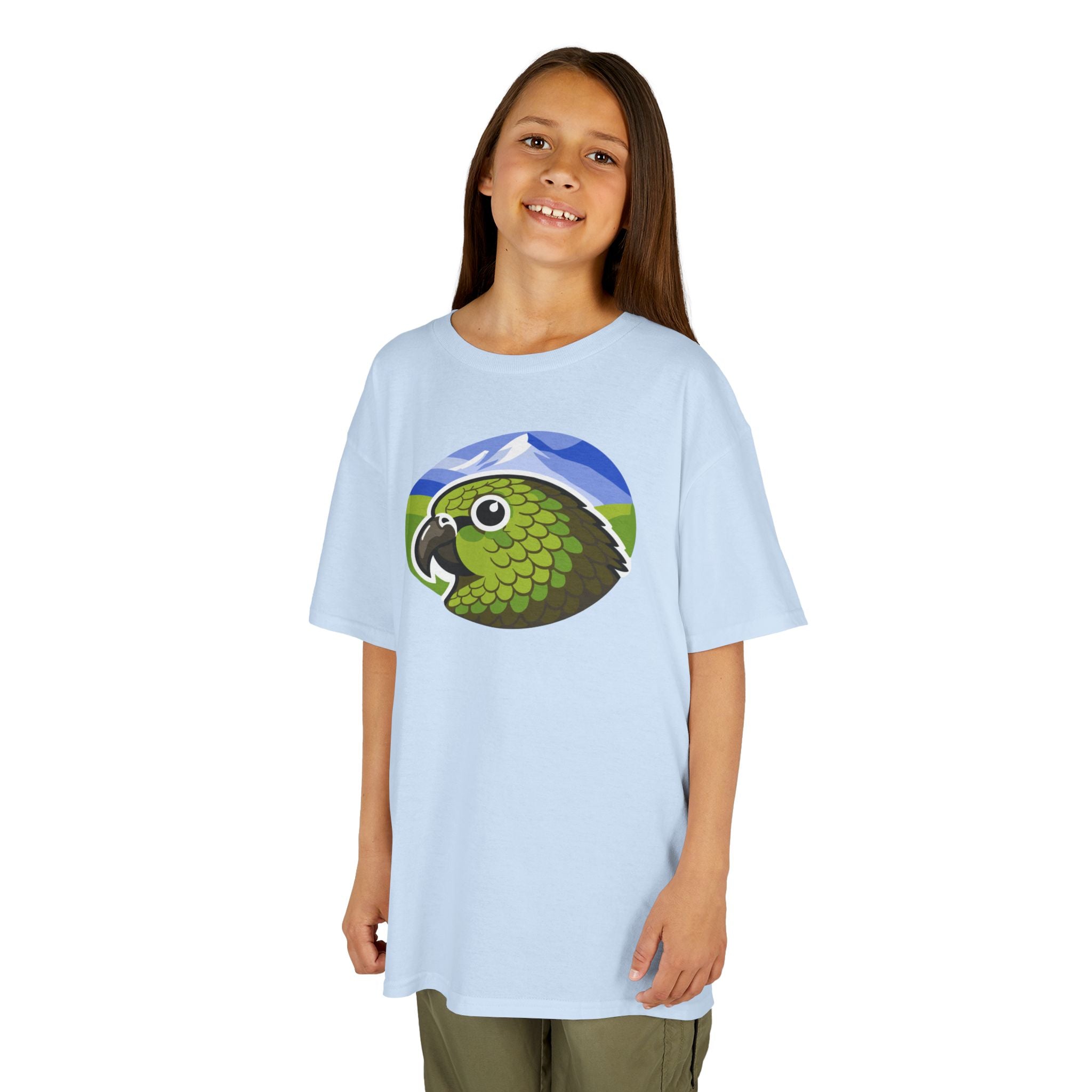 T-shirt — Green Kea Bird Graphic Shirt