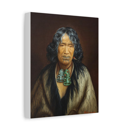 Kuinioroa, daughter of Rangi Kopinga Matte Canvas Print — Gottfried Lindauer