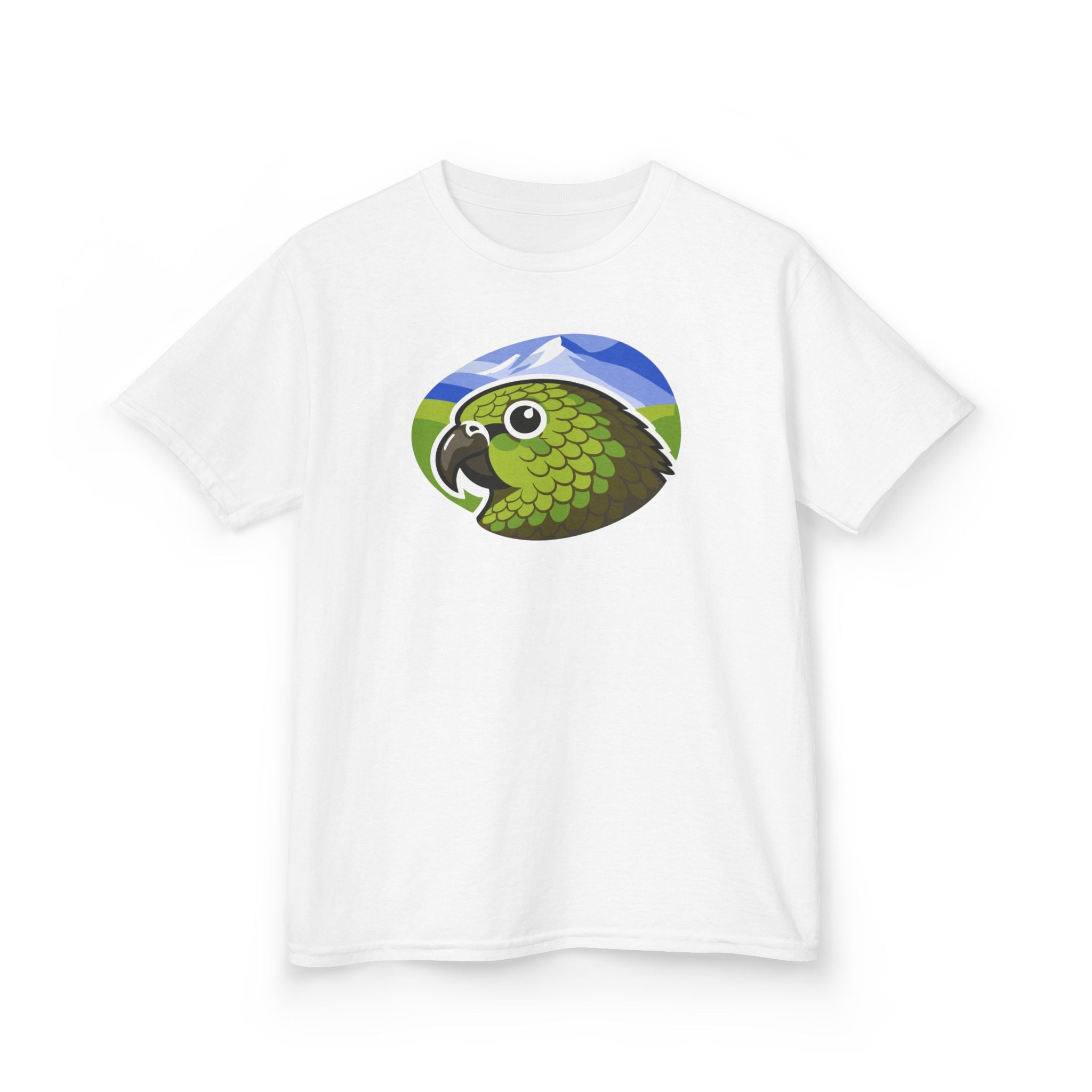 T-shirt — Green Kea Bird Graphic Shirt