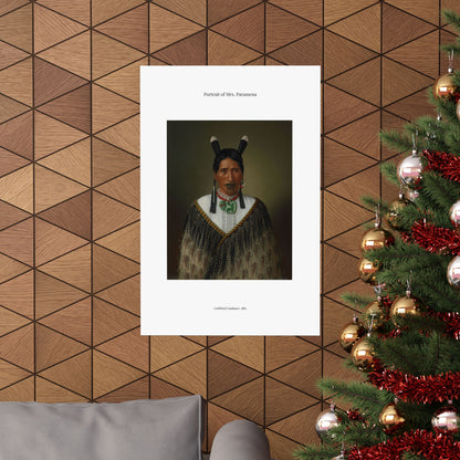 Matte Vertical Poster — Portrait of Mrs. Paramena — Gottfried Lindauer