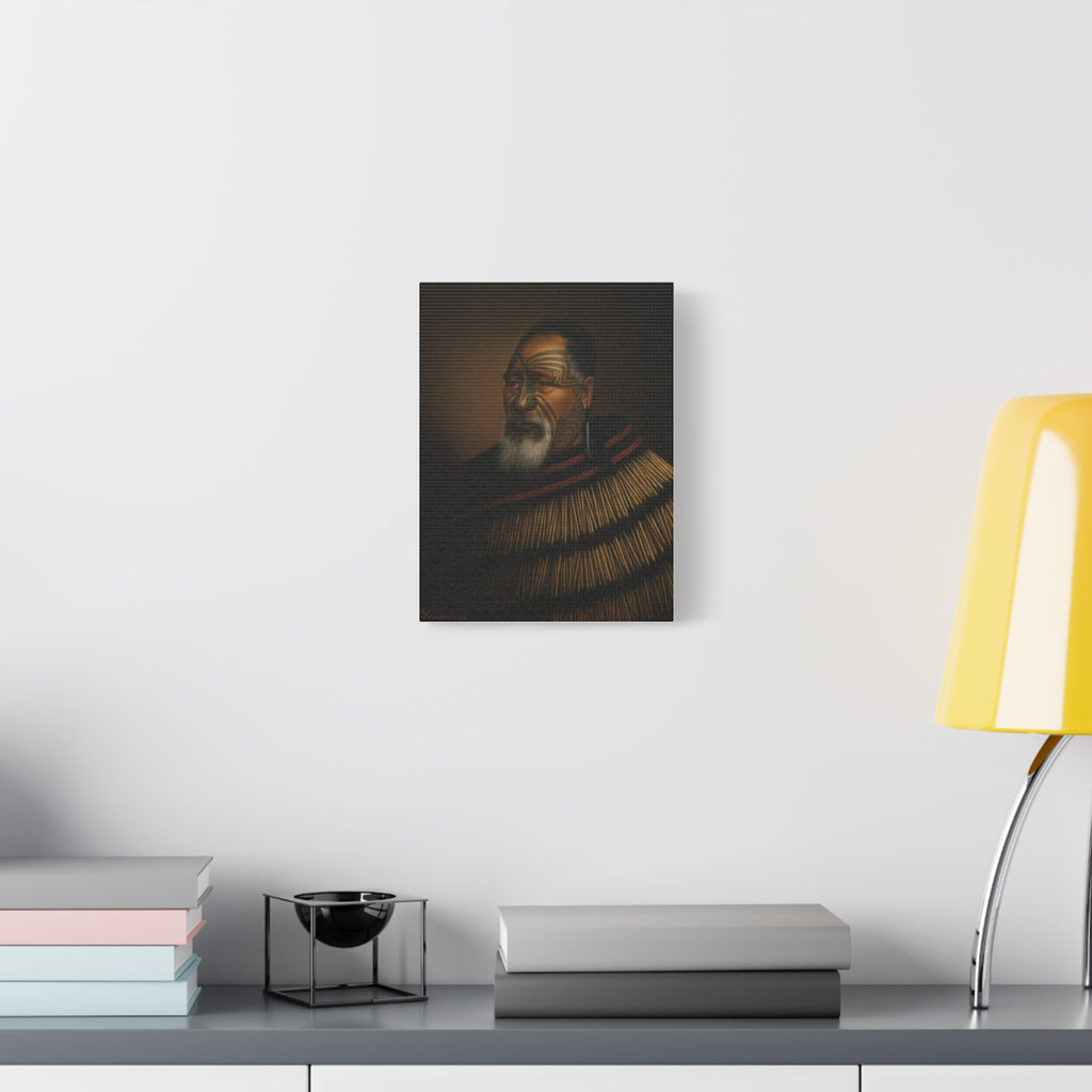 Portrait of Paora Tuhaere Matte Canvas Print — Gottfried Lindauer