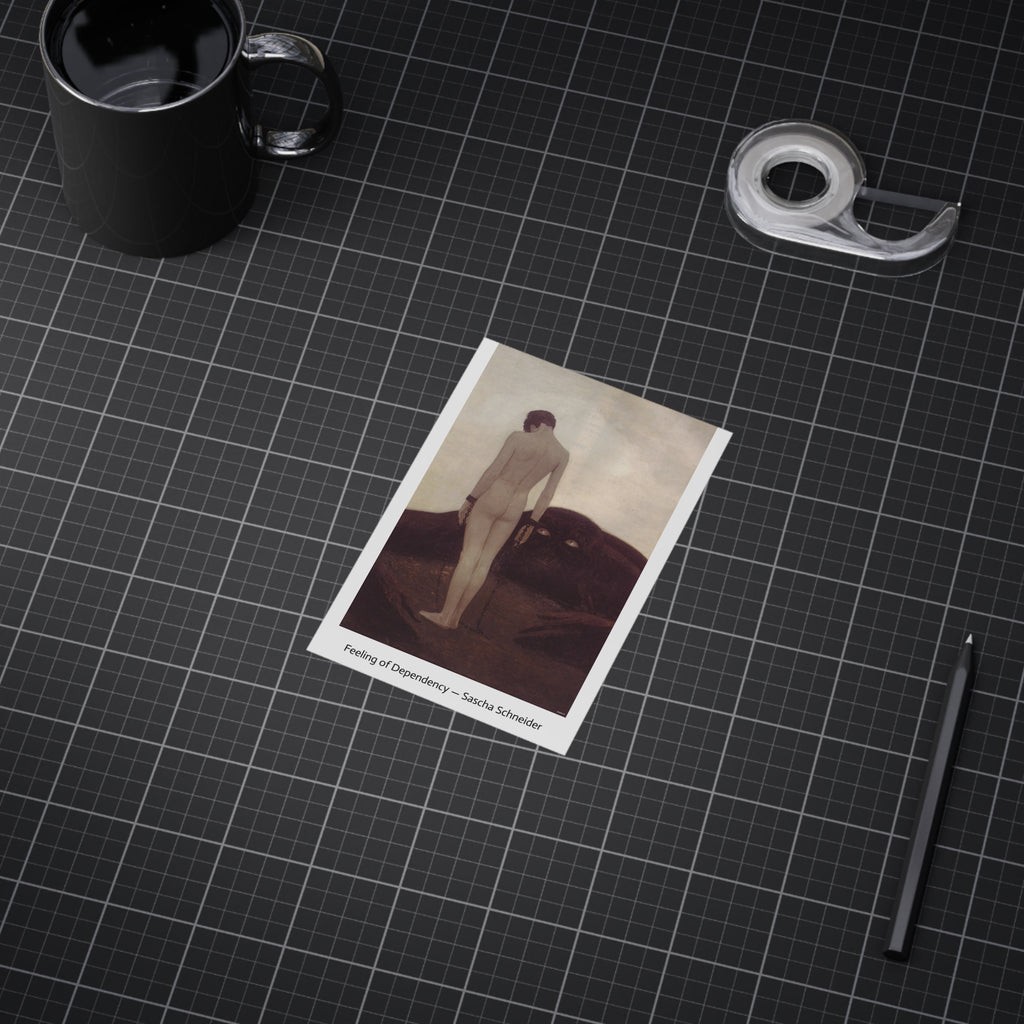 Mini Print :  Feeling of dependency - Sascha Schneider