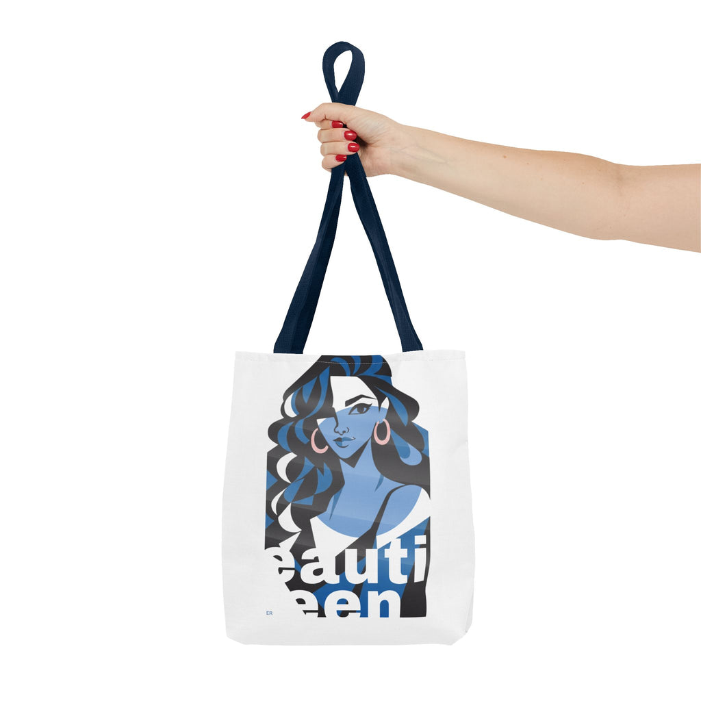 Beautiful Queen Tote Bag — Graphic Illustration Beach & Everyday Shopper