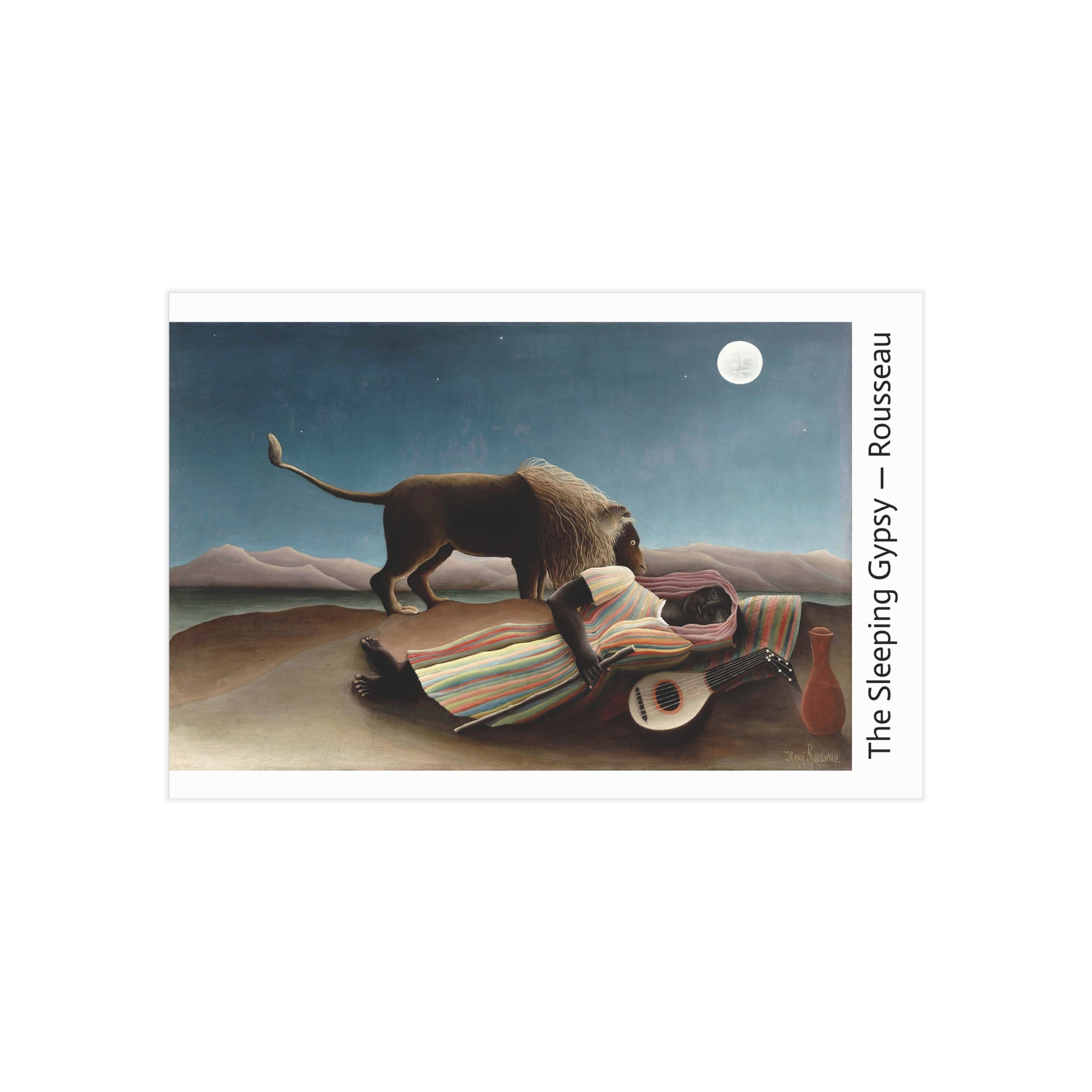 Mini Print : The Sleeping Gypsy — Rousseau