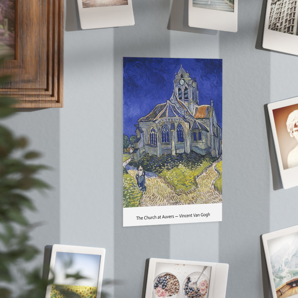 Mini Print : The Church at Auvers — Vincent Van Gogh