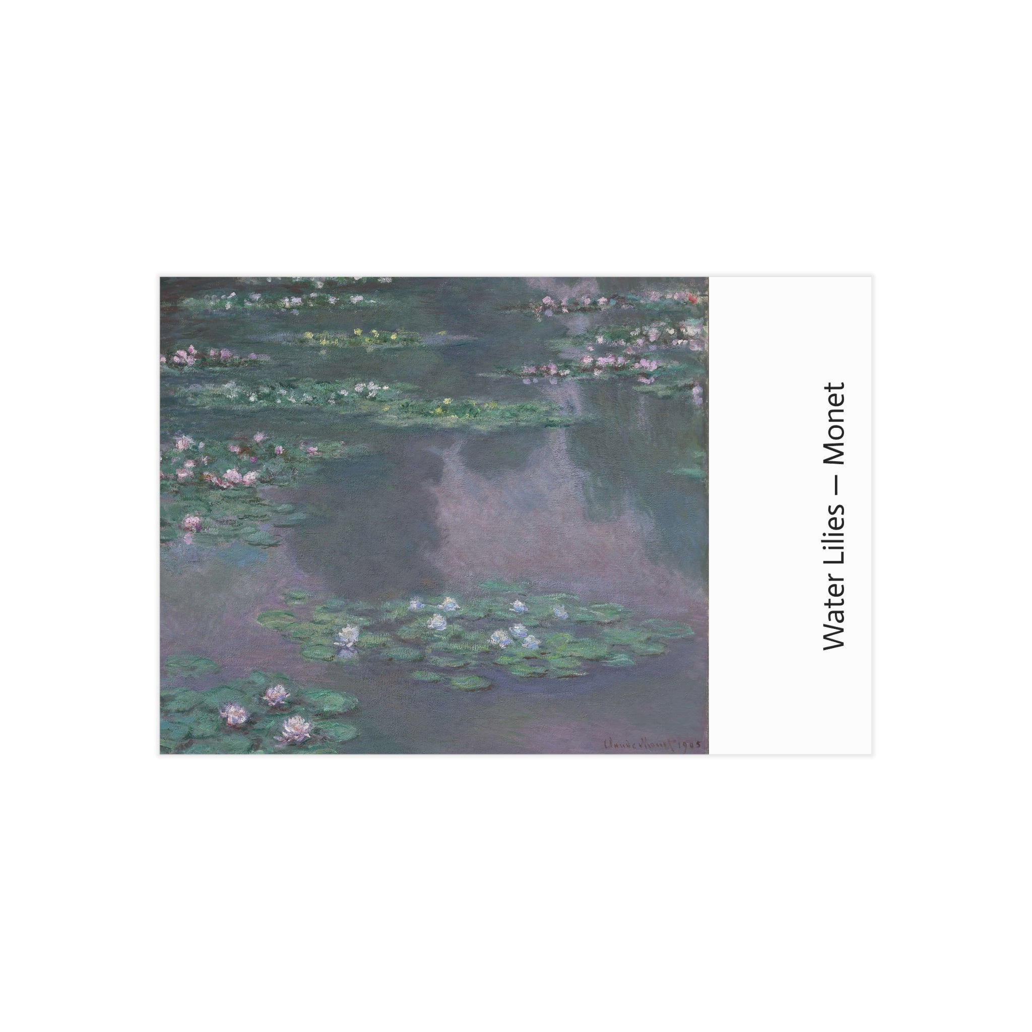 Mini Print : Water Lilies — Monet