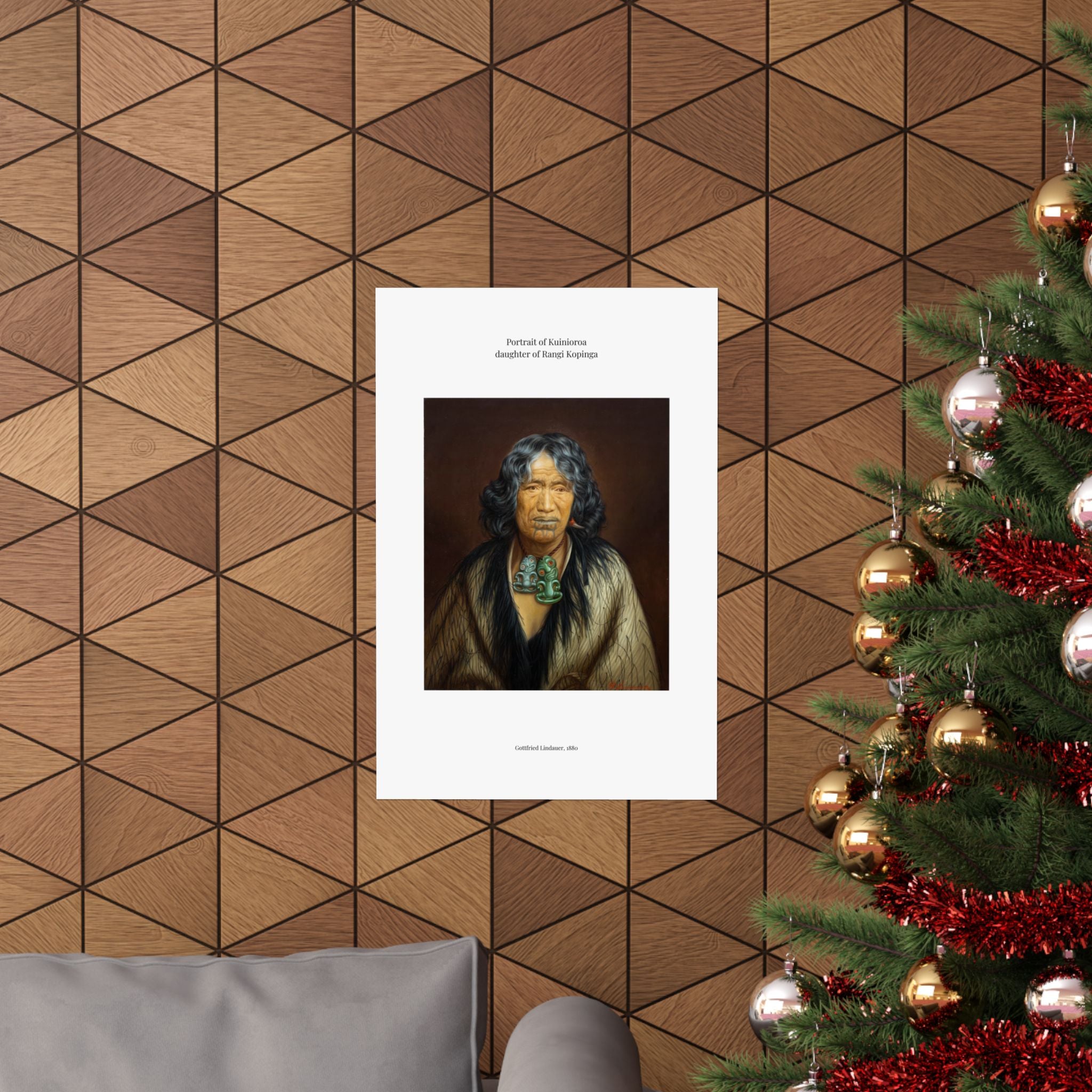 Matte Vertical Poster — Portrait of Kuinioroa — Gottfried Lindauer