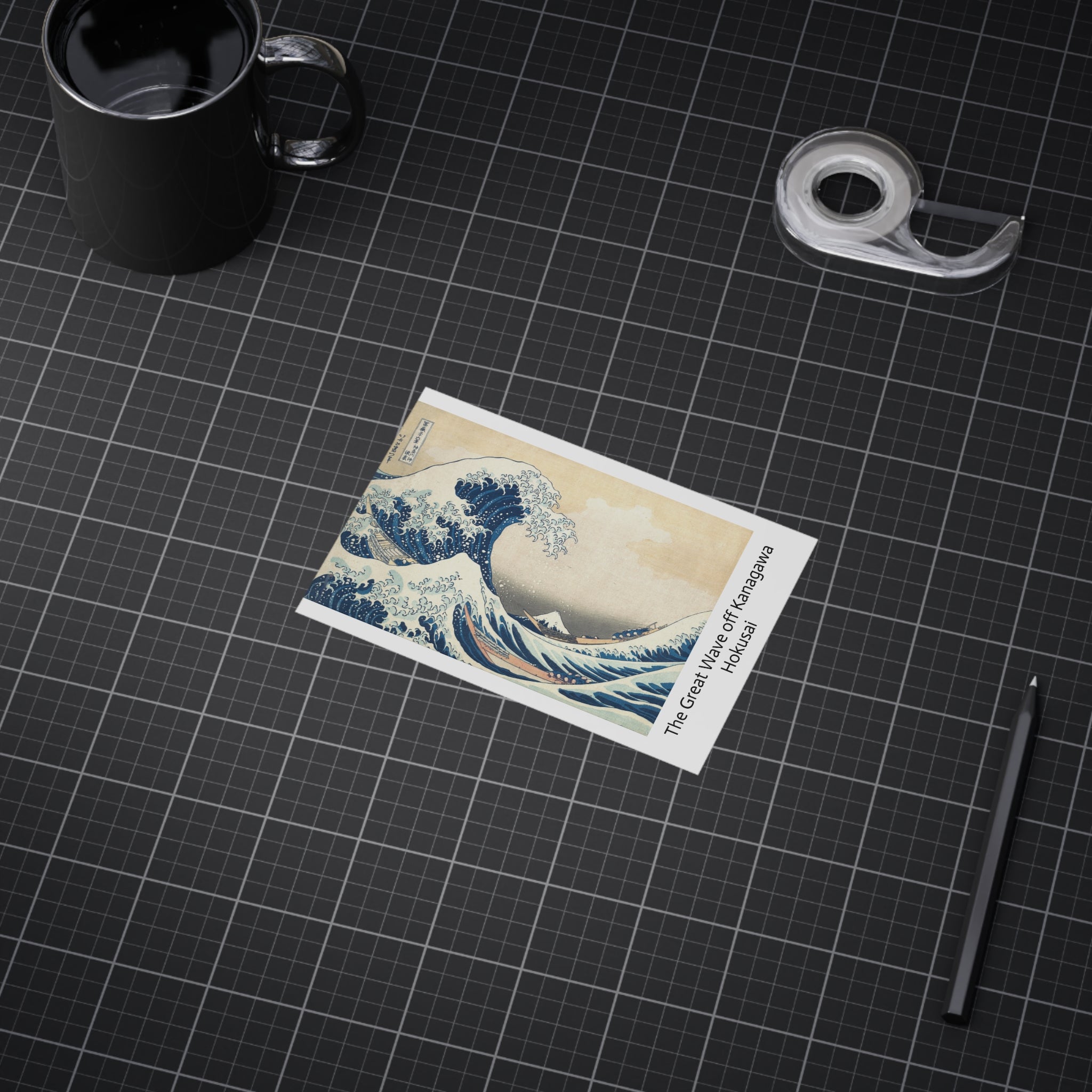 Mini Print : The Great Wave off Kanagawa — Hokusai