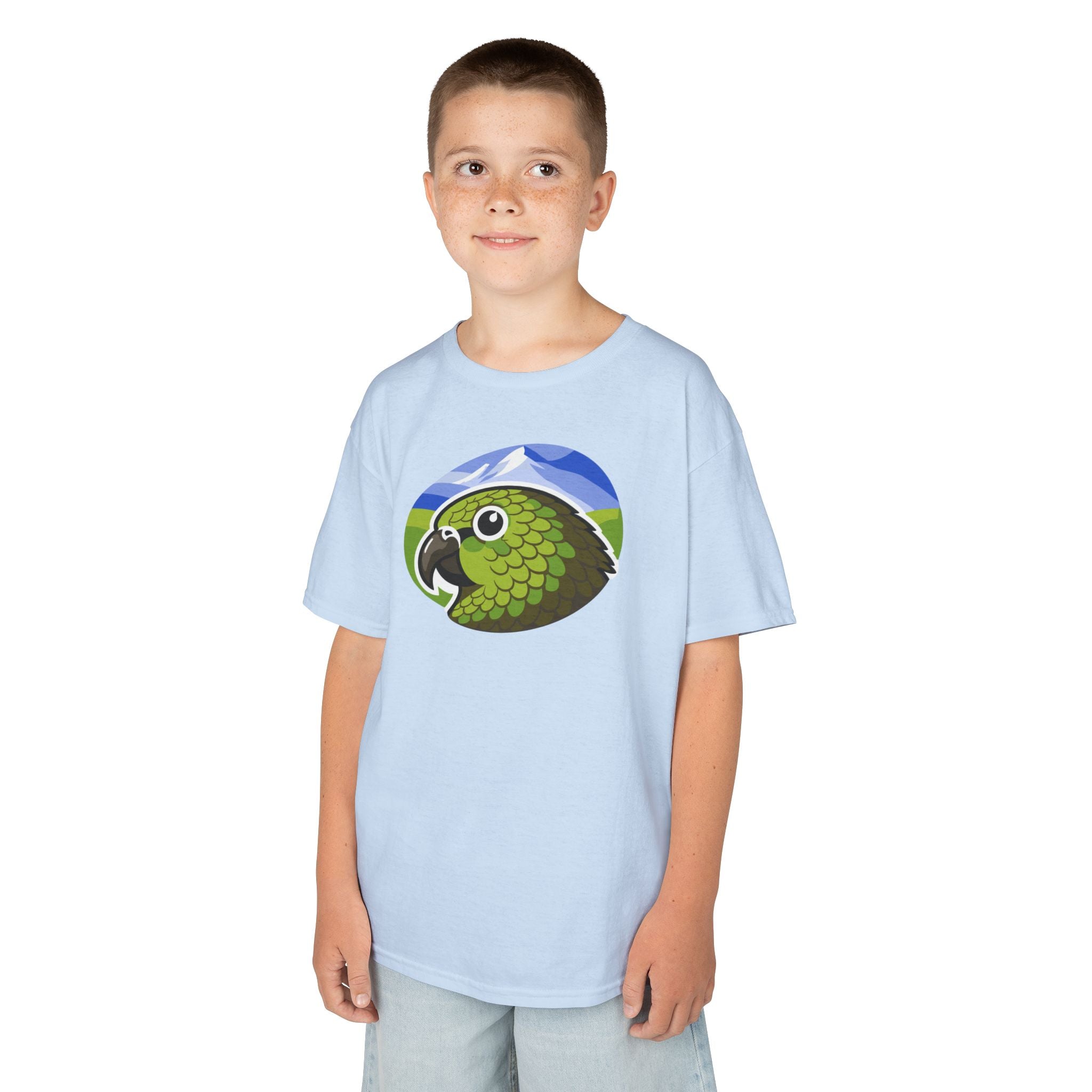 T-shirt — Green Kea Bird Graphic Shirt