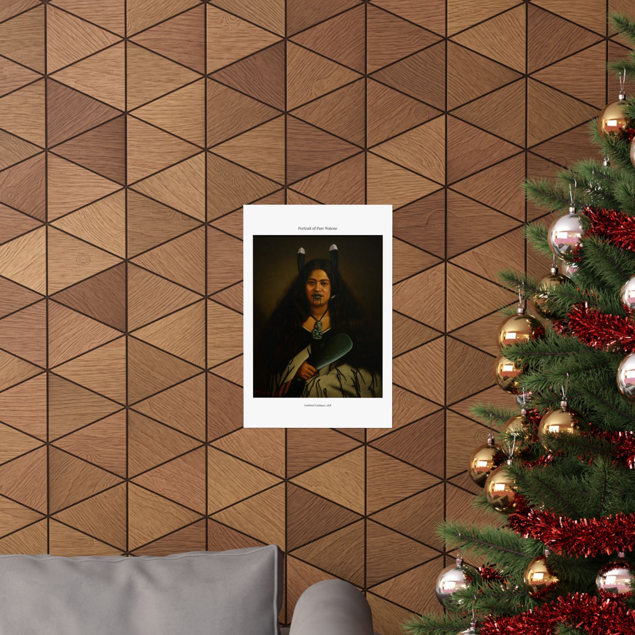 Matte Vertical Poster — Portrait of Pare Watene —  Gottfried Lindauer