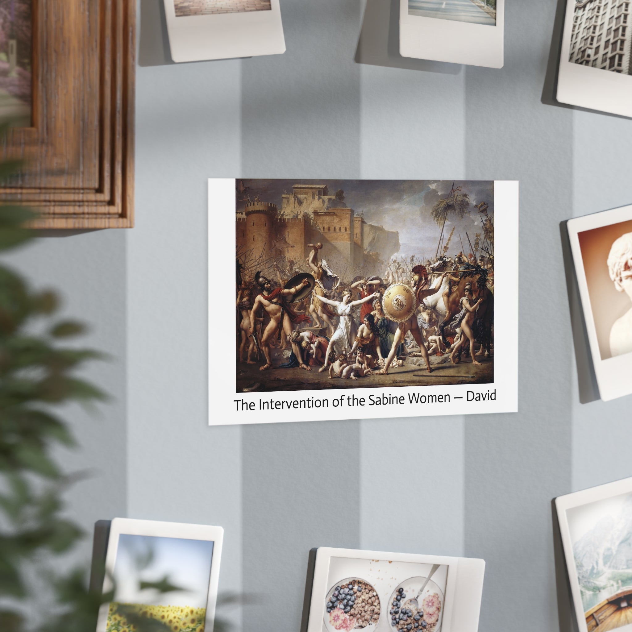 Mini Print : The Intervention of the Sabine Women — Jacques-Louis David