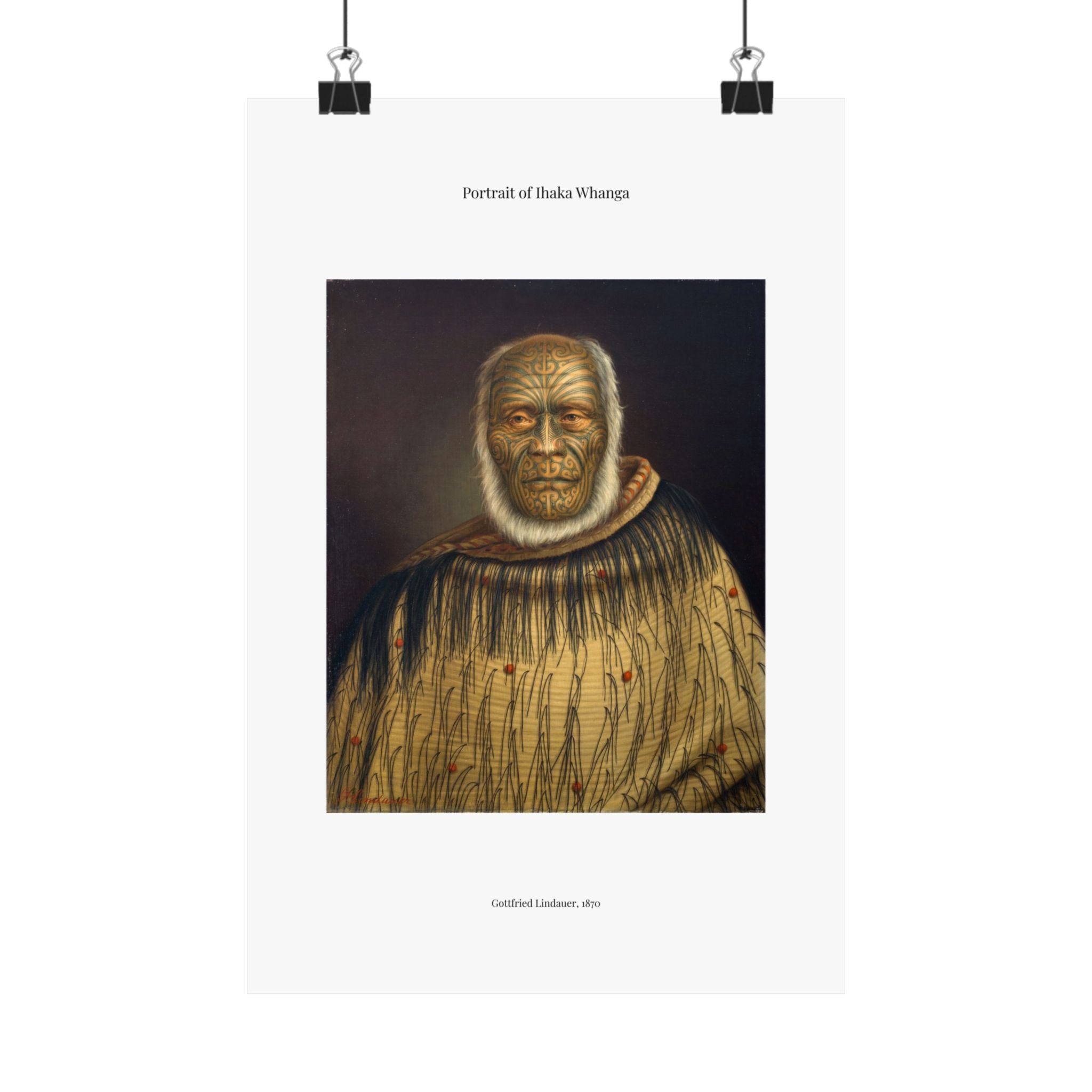 Matte Vertical Poster — Ihaka Whanga —  Gottfried Lindauer
