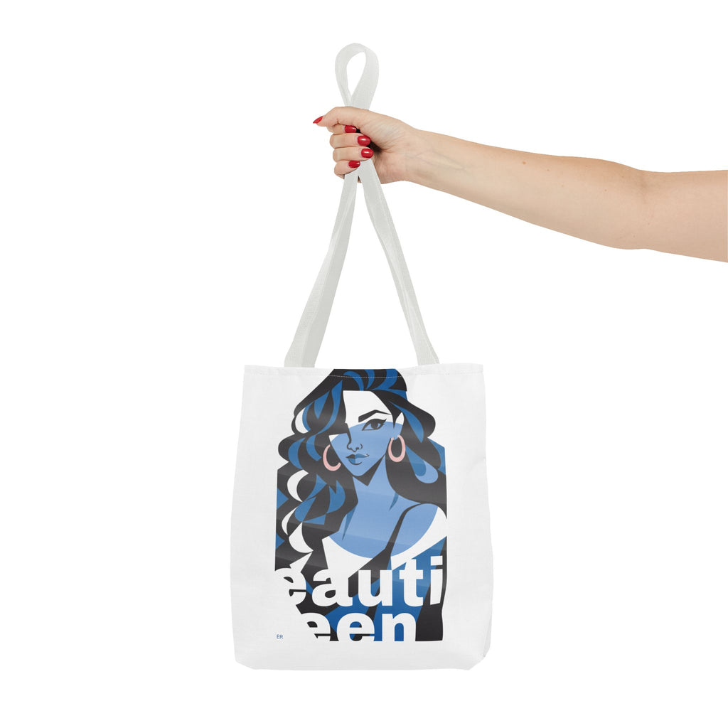 Beautiful Queen Tote Bag — Graphic Illustration Beach & Everyday Shopper